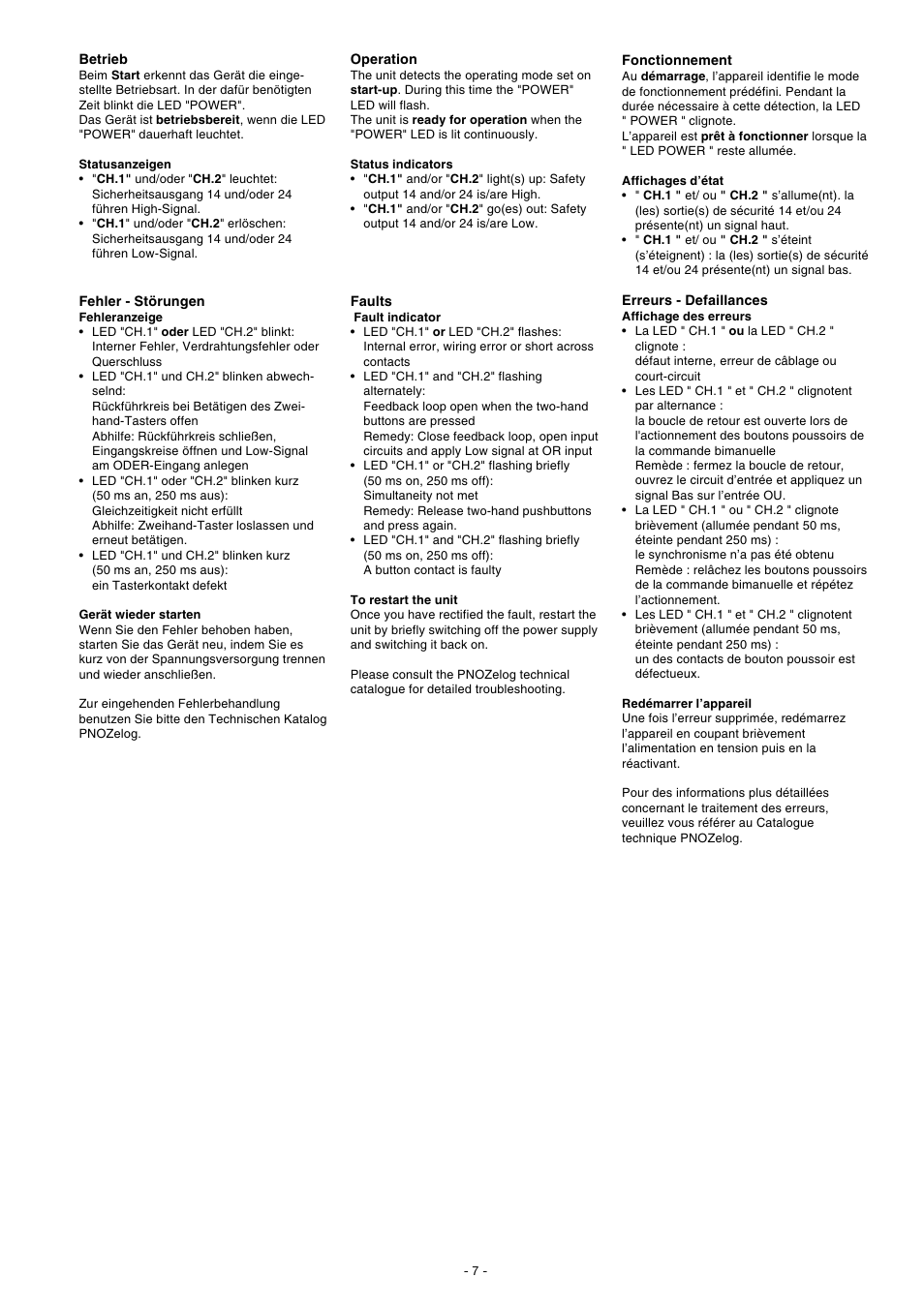 Pilz PNOZ e2.2p 24VDC 2so User Manual | Page 7 / 12