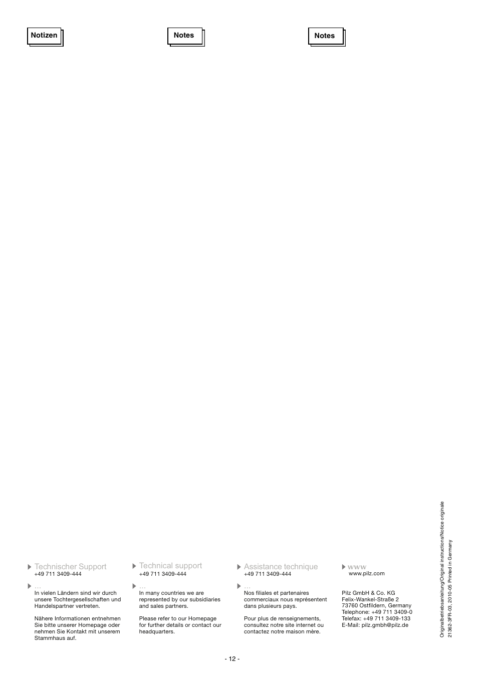 Pilz PNOZ e4.1p 24VDC 2so User Manual | Page 12 / 12