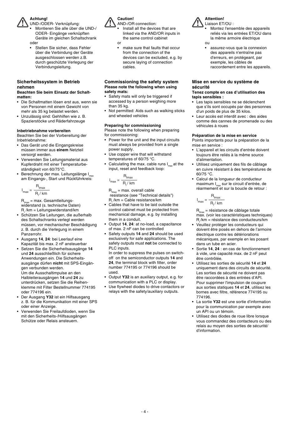 Pilz PNOZ e4.1p 24VDC 2so User Manual | Page 4 / 12