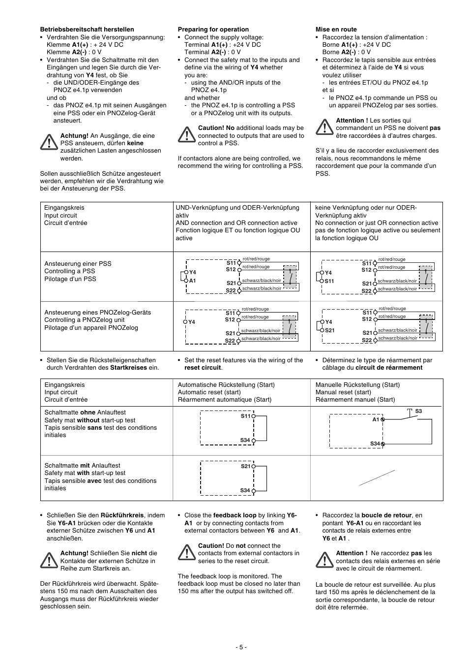 Pilz PNOZ e4.1p 24VDC 2so User Manual | Page 5 / 12