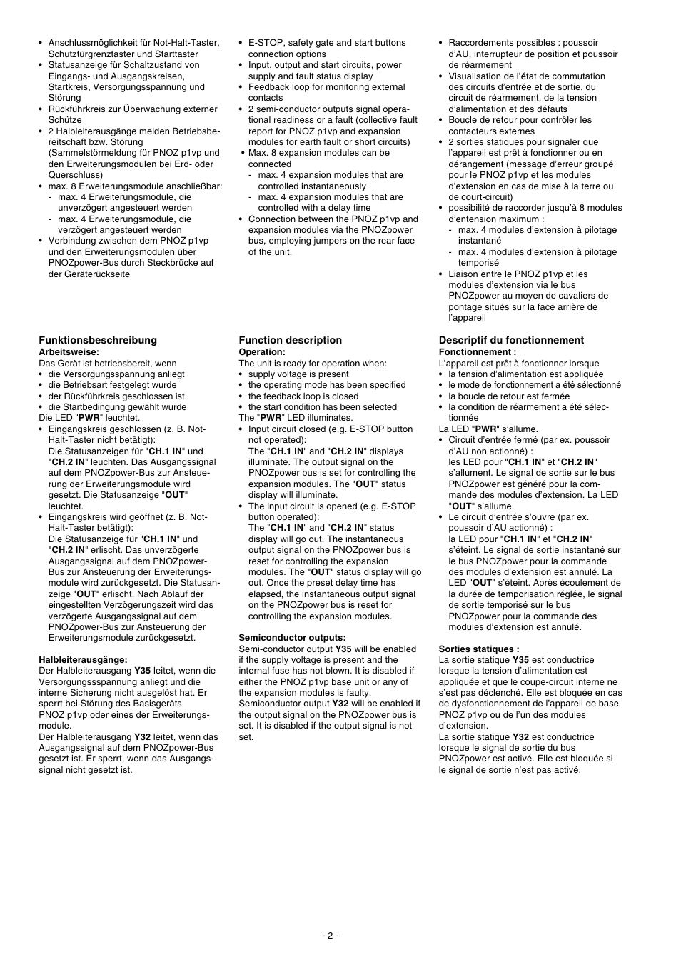 Pilz PNOZ p1vp 30s User Manual | Page 2 / 10