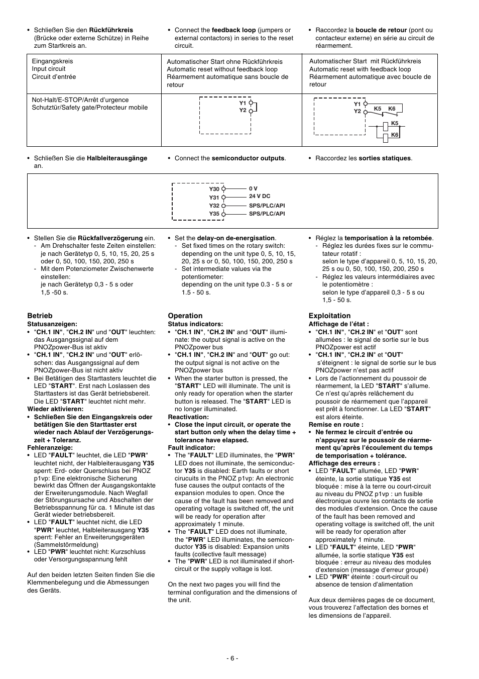 Pilz PNOZ p1vp 30s User Manual | Page 6 / 10