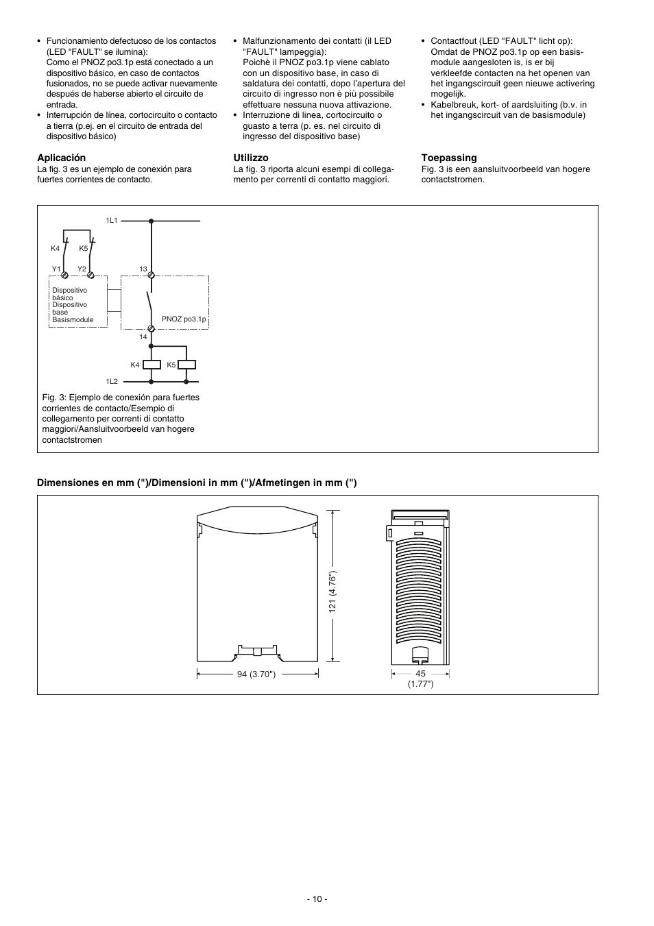 Pilz PNOZ po3.1p 8n/o User Manual | Page 10 / 12