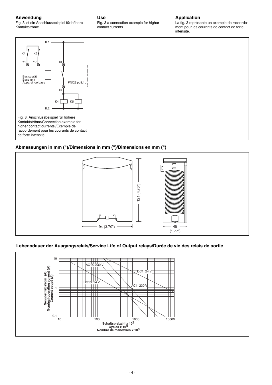 Application | Pilz PNOZ po3.1p 8n/o User Manual | Page 4 / 12