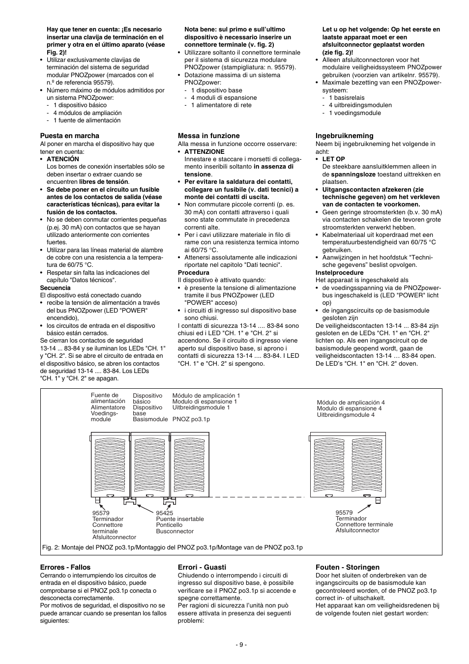 Pilz PNOZ po3.1p 8n/o User Manual | Page 9 / 12