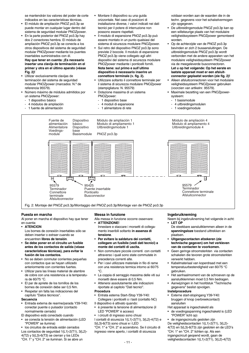 Pilz PNOZ po3.3p 3n/o User Manual | Page 11 / 16