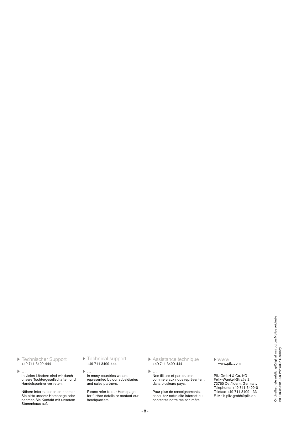 Pilz PNOZ po3.3p 3n/o User Manual | Page 8 / 16