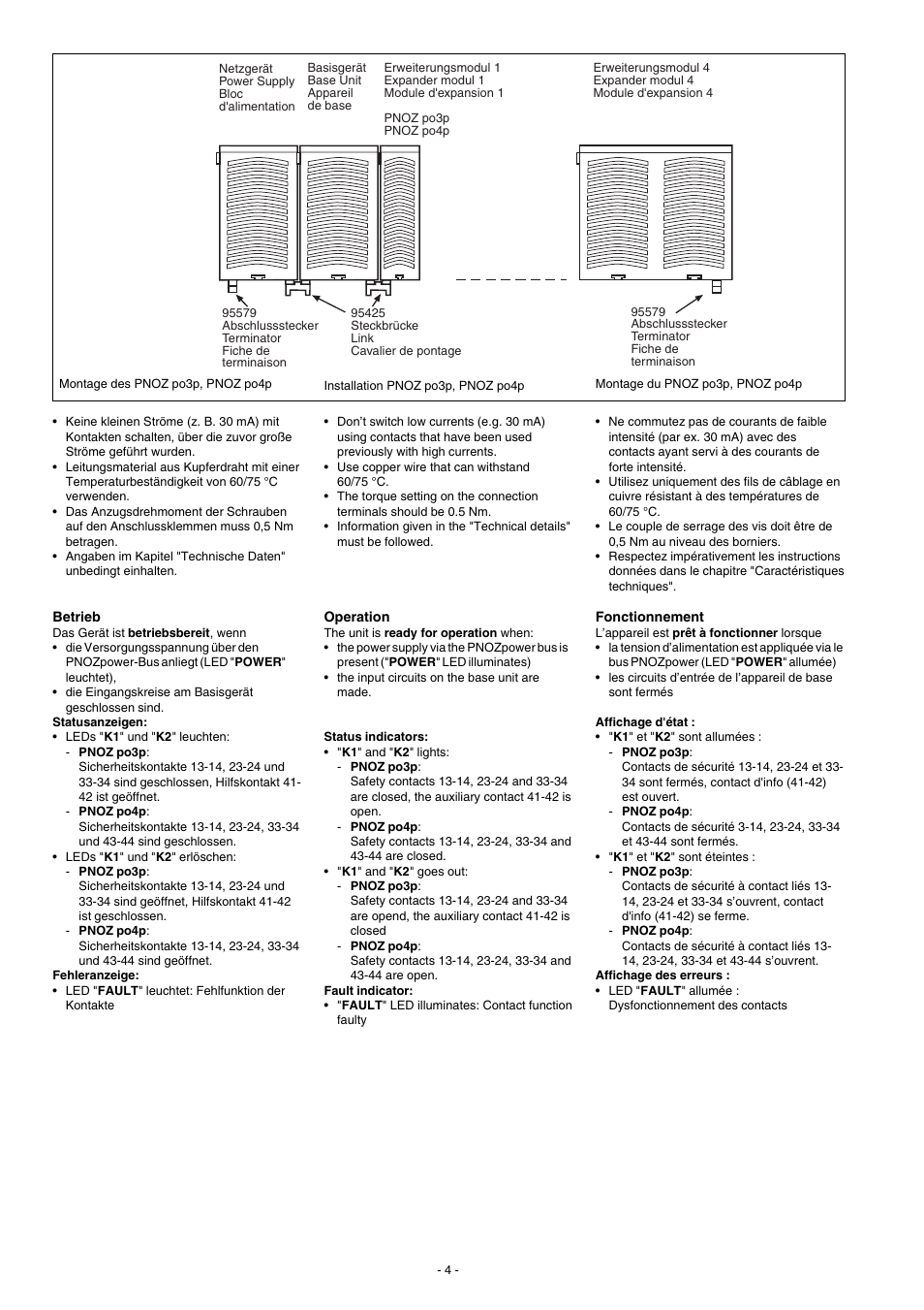 Pilz PNOZ po3p 3n/o 1n/c User Manual | Page 4 / 16