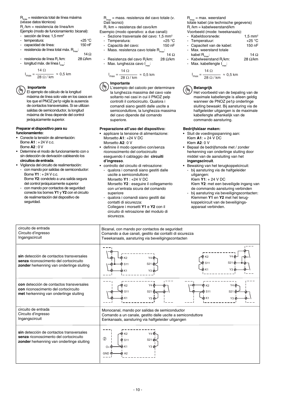 Pilz PNOZ pe1p User Manual | Page 10 / 16