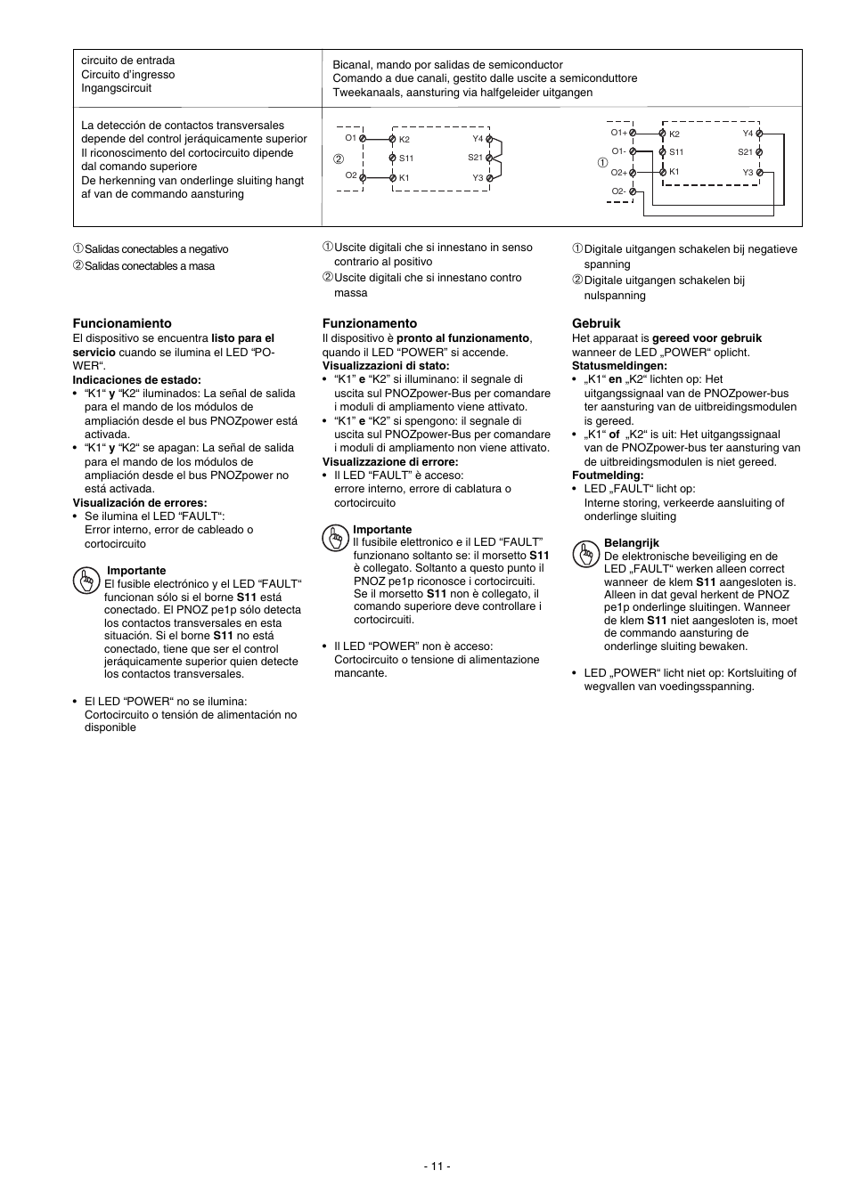 Pilz PNOZ pe1p User Manual | Page 11 / 16