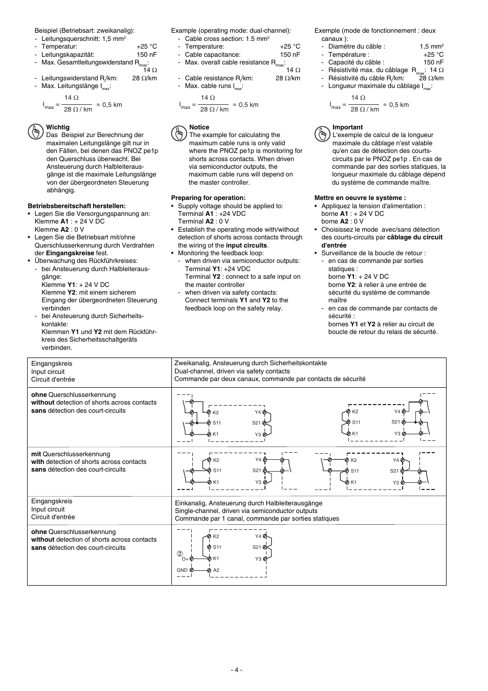 Pilz PNOZ pe1p User Manual | Page 4 / 16