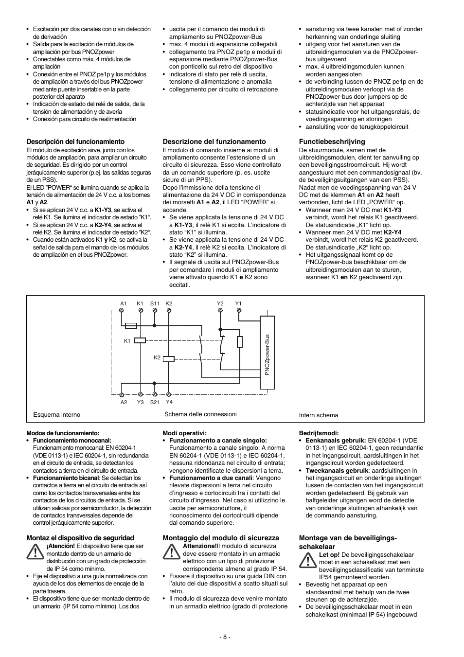 Pilz PNOZ pe1p User Manual | Page 8 / 16