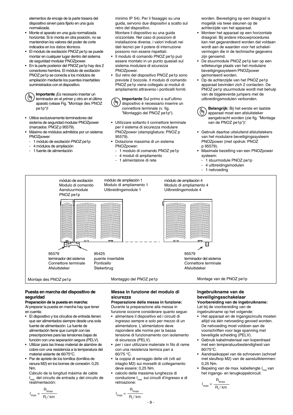 Pilz PNOZ pe1p User Manual | Page 9 / 16