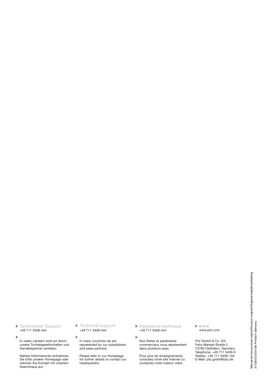 Pilz PNOZpe2p Bus-Interface User Manual | Page 12 / 12