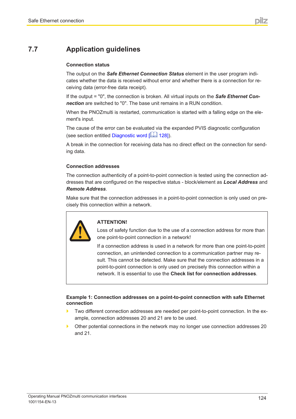 7 application guidelines, Application guidelines | Pilz PNOZ mm0p 24VDC User Manual | Page 124 / 176