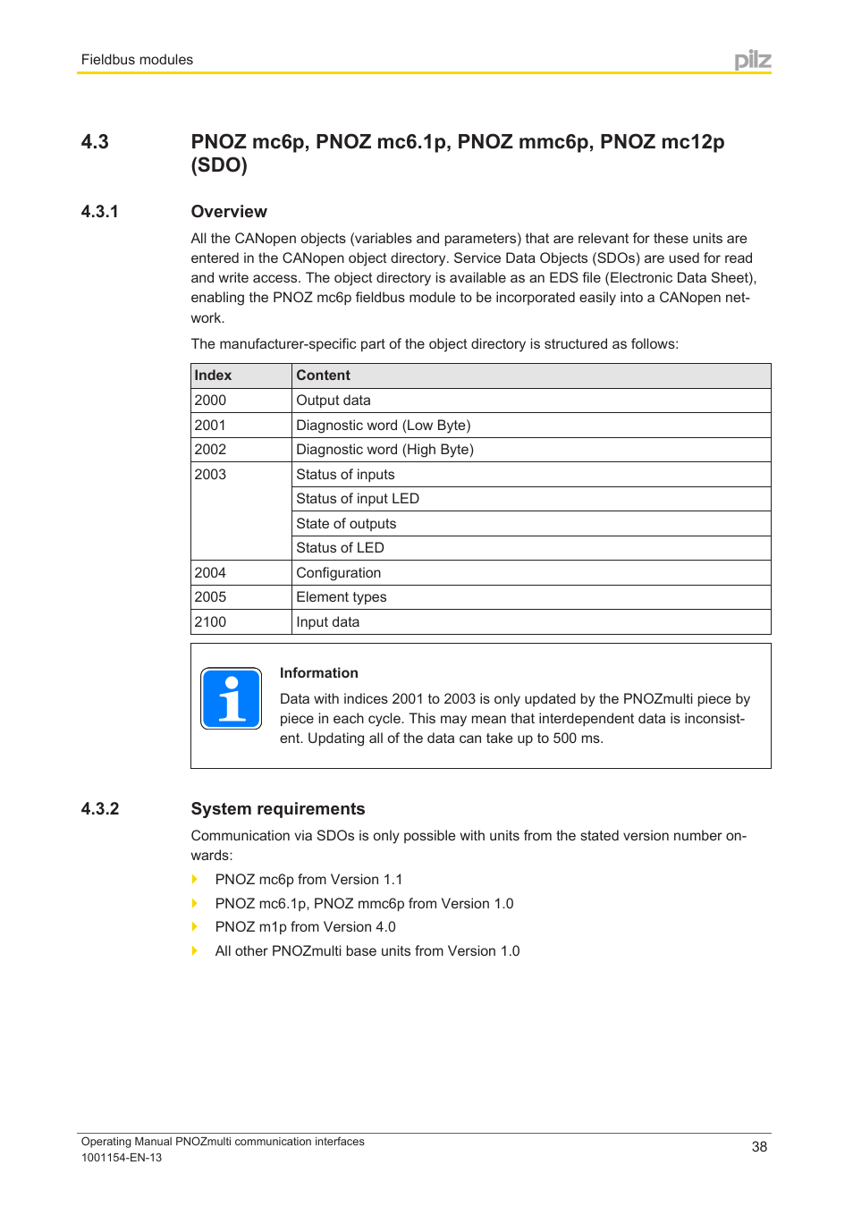 1 overview, 2 system requirements, Overview | System requirements | Pilz PNOZ mm0p 24VDC User Manual | Page 38 / 176