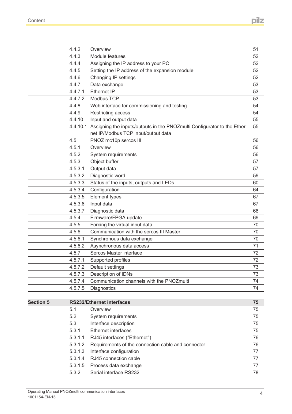 Pilz PNOZ mm0p 24VDC User Manual | Page 4 / 176