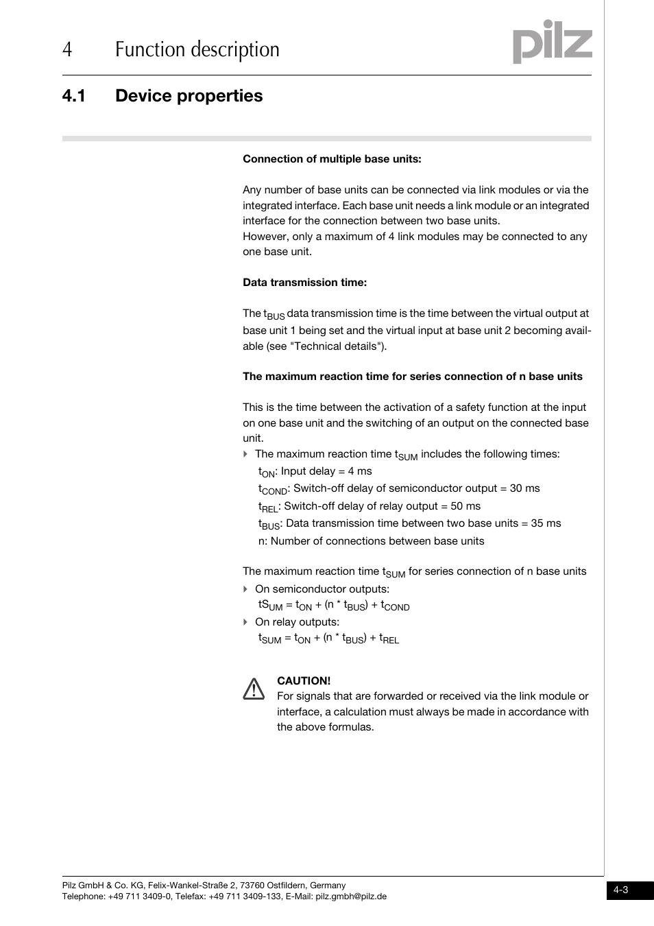 4function description, 1 device properties | Pilz PNOZ mm0.2p User Manual | Page 19 / 51