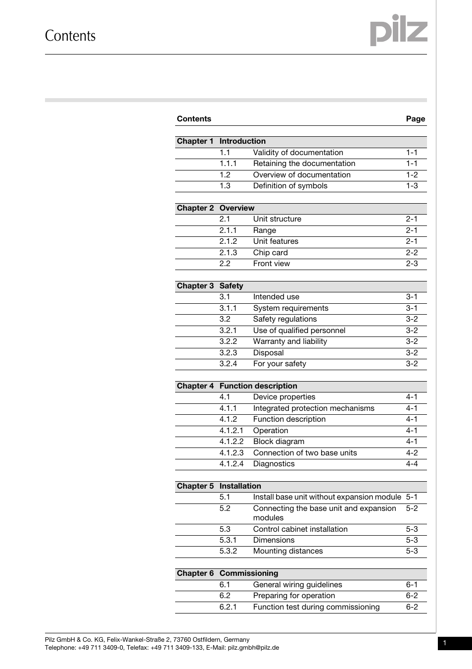 Pilz PNOZ mm0.2p User Manual | Page 3 / 51