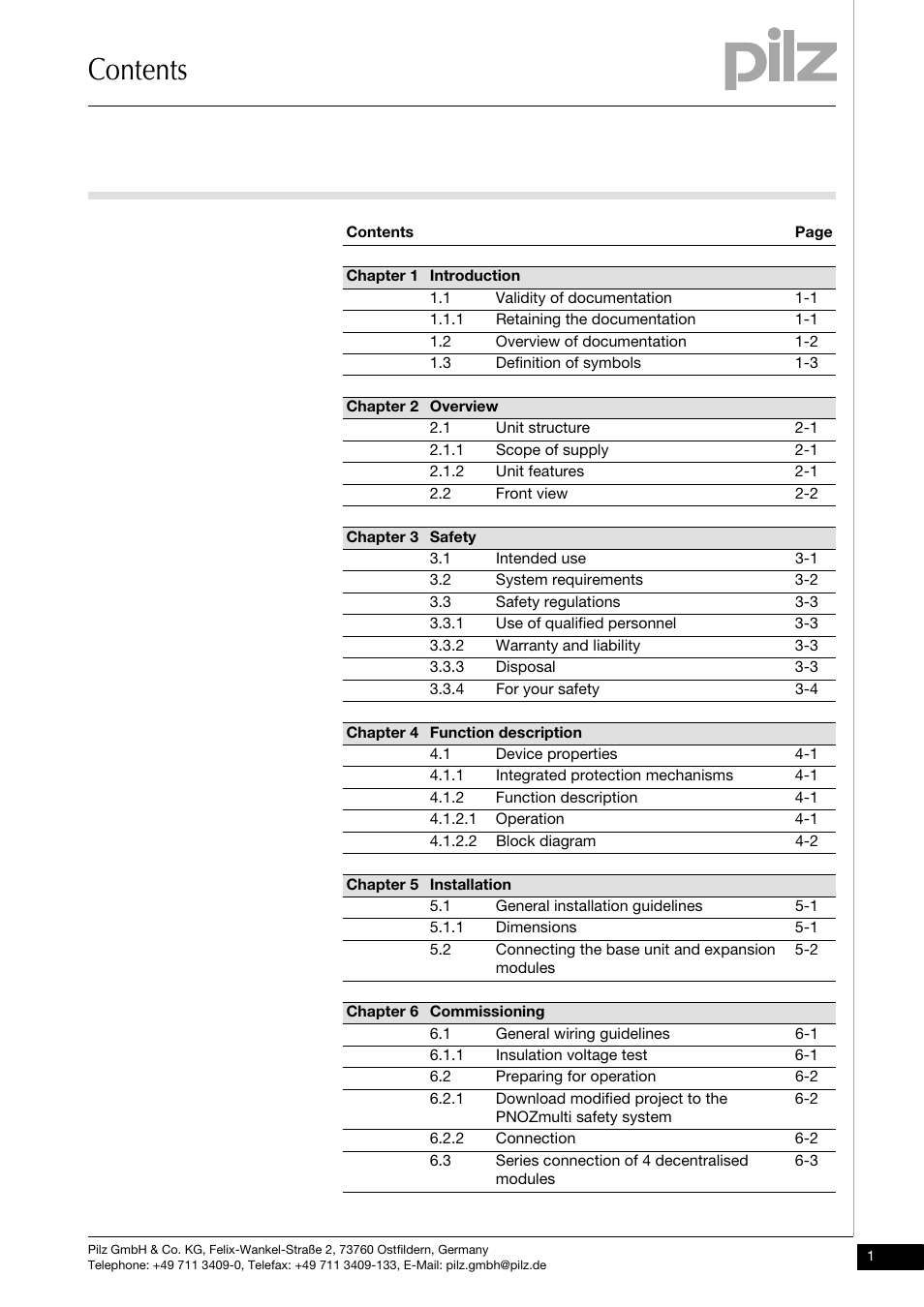 Pilz PNOZ mml2p User Manual | Page 3 / 33