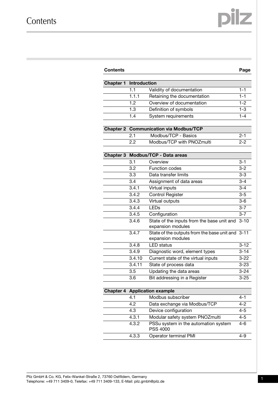 Pilz PNOZ mmc1p ETH User Manual | Page 3 / 47