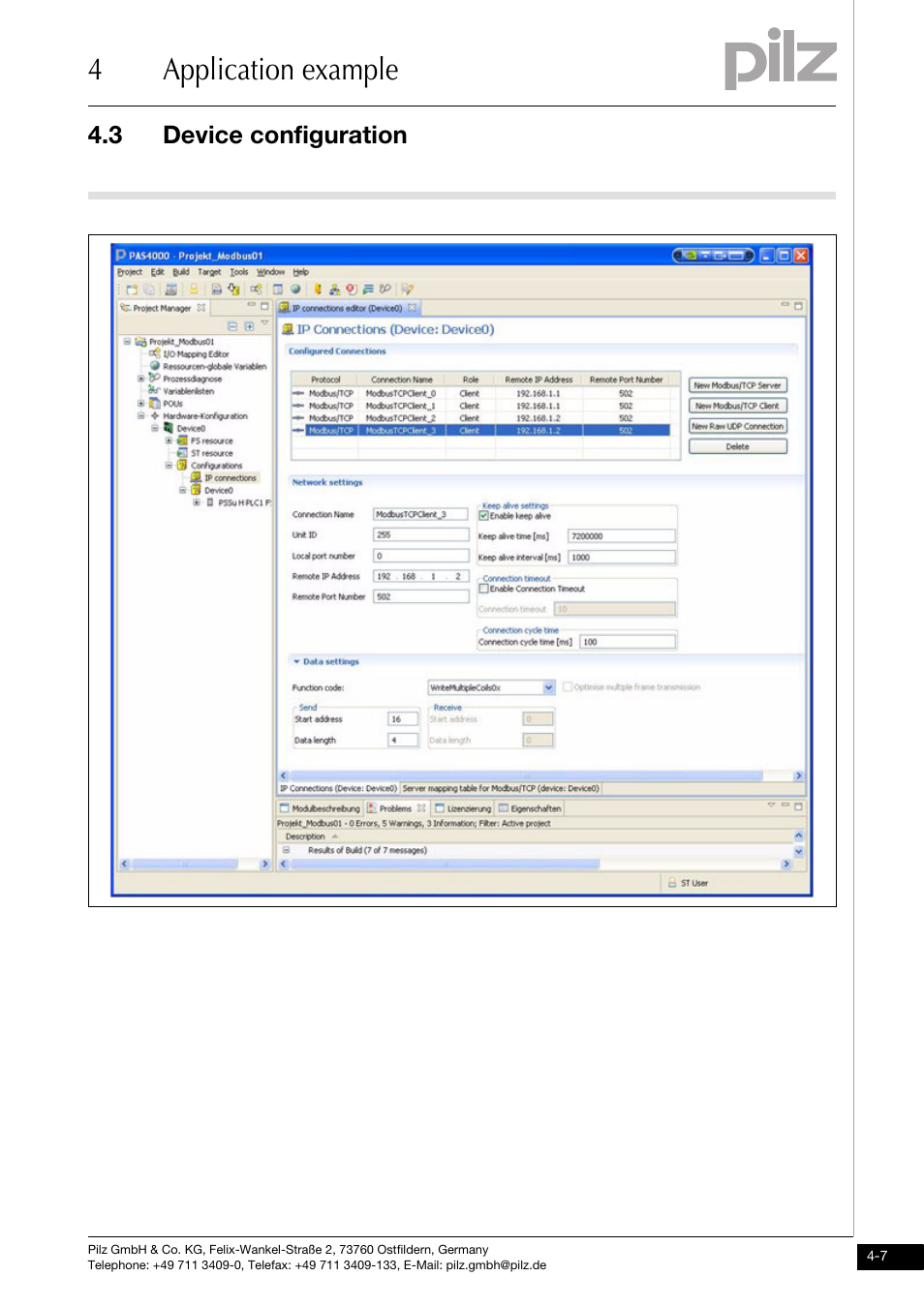 4application example | Pilz PNOZ mmc1p ETH User Manual | Page 43 / 47