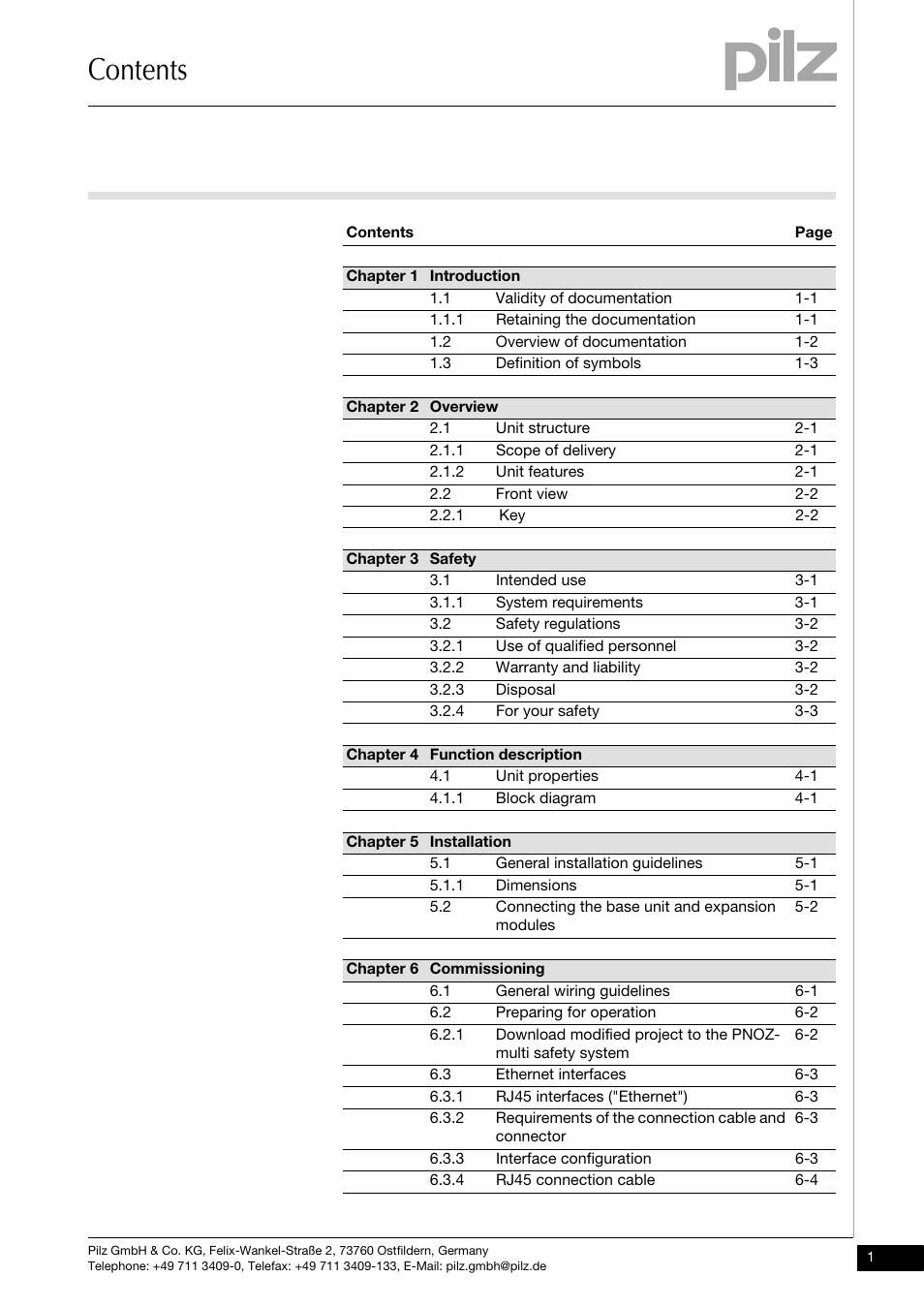 Pilz PNOZ mmc1p ETH User Manual | Page 3 / 31