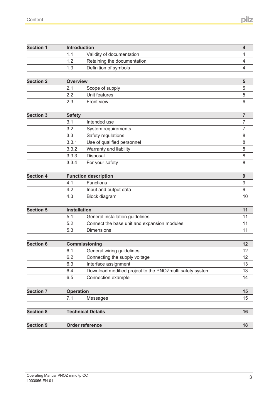 Pilz PNOZ mmc7p CC User Manual | Page 3 / 19