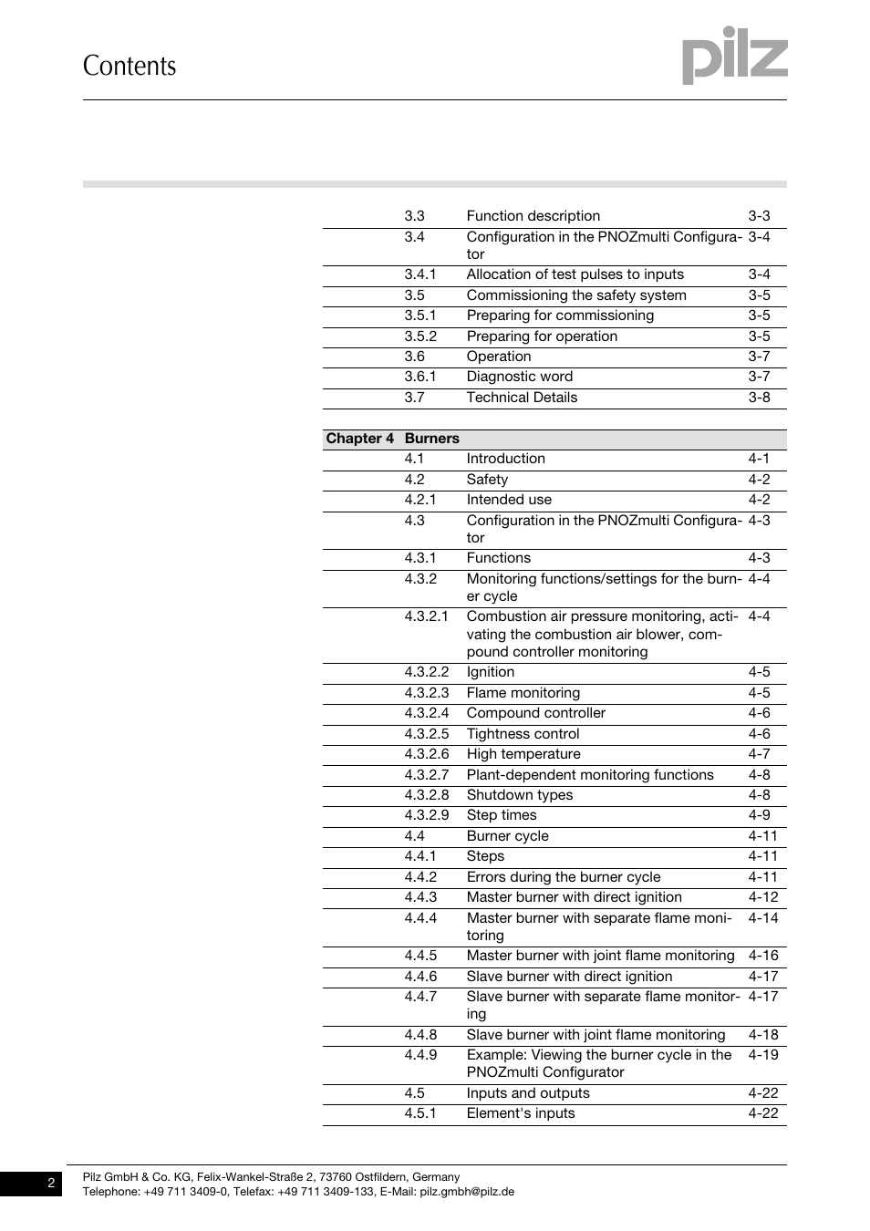 Pilz PNOZ m1p base unit User Manual | Page 4 / 72