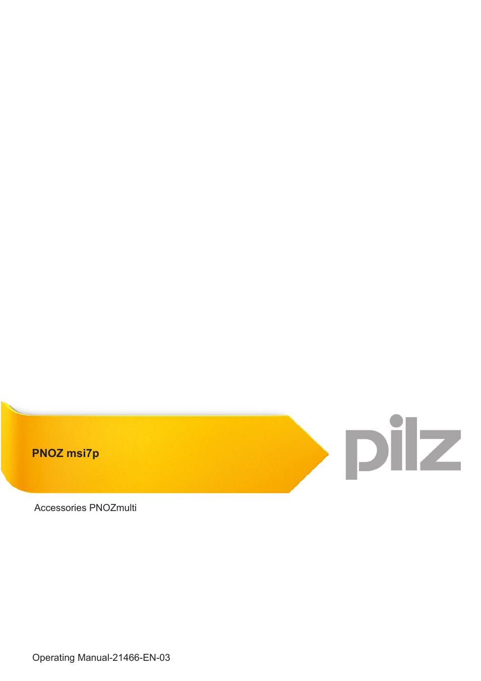 Pilz PNOZ msi7p Adapter SEW 15/15 2,5m User Manual | 6 pages