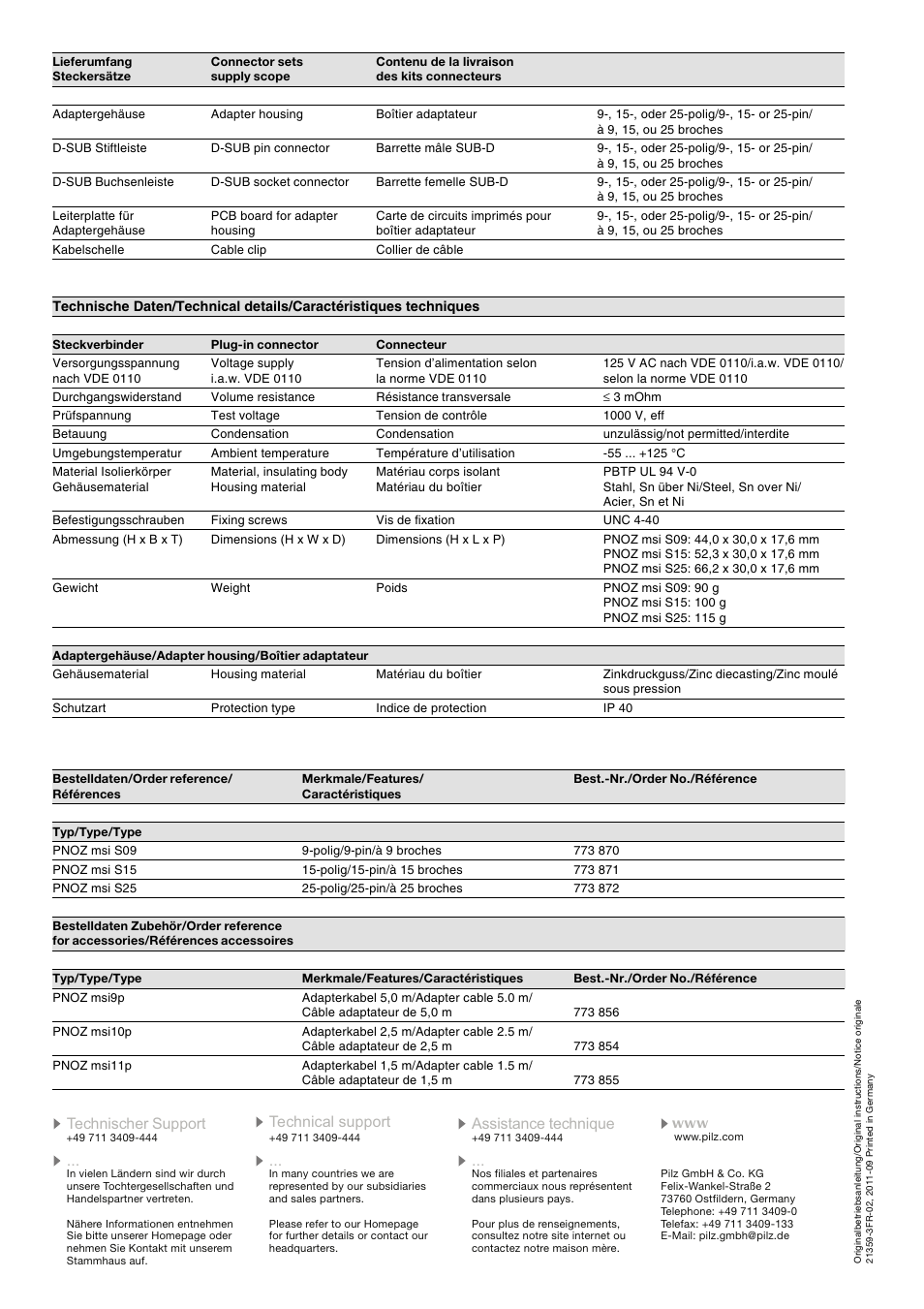 Pilz PNOZ msi S09 User Manual | Page 2 / 2