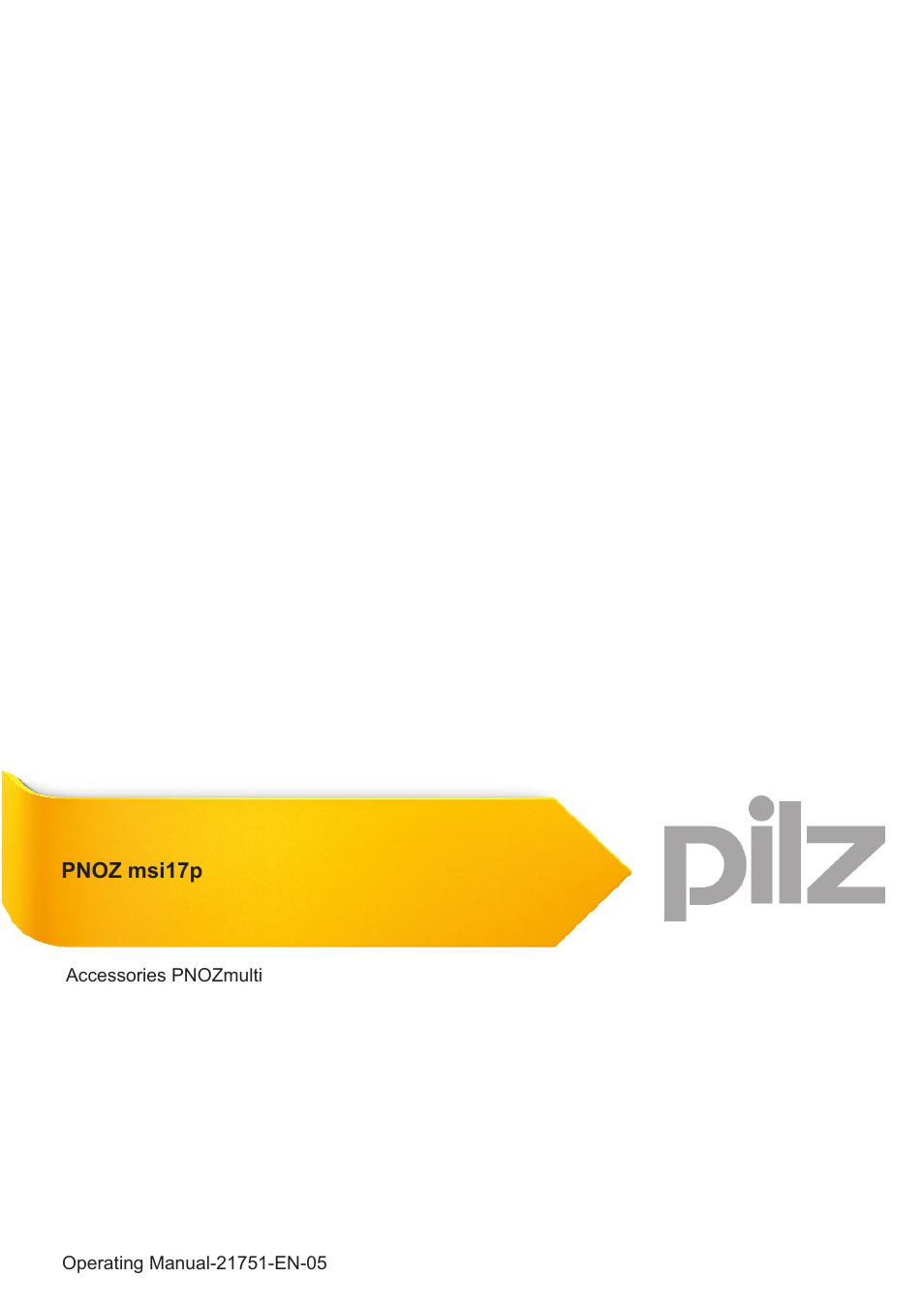 Pilz PNOZ msi 17p Bos/Rex 15/15 4,0m User Manual | 6 pages