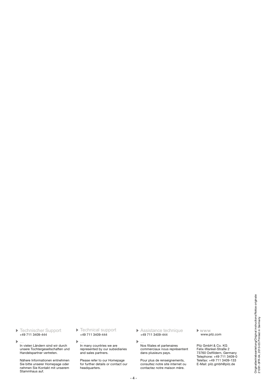 Pilz PNOZ msi b1 Box User Manual | Page 4 / 4