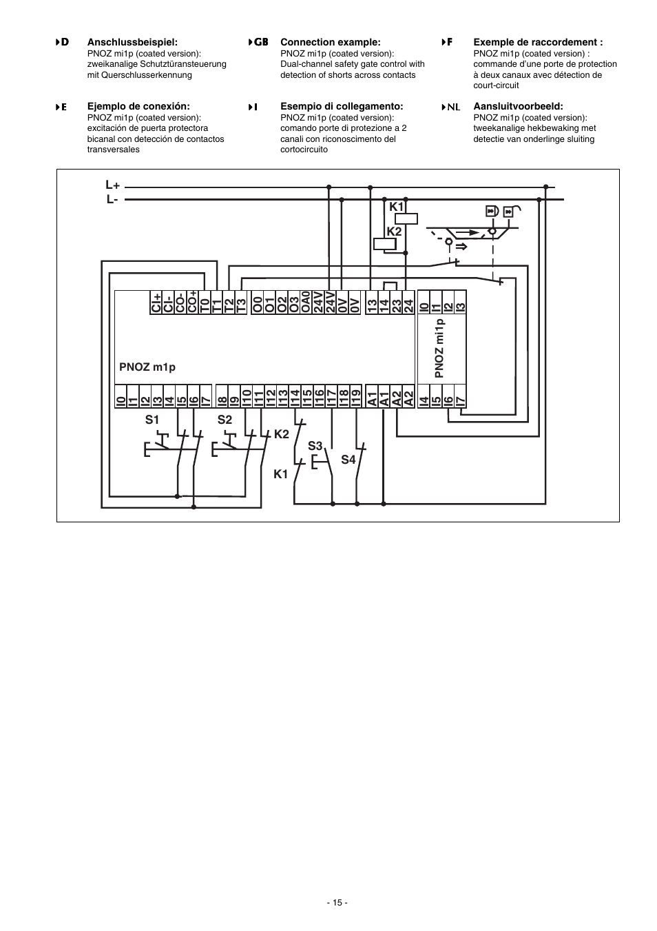 Pilz PNOZ mi1p 8 input User Manual | Page 15 / 16