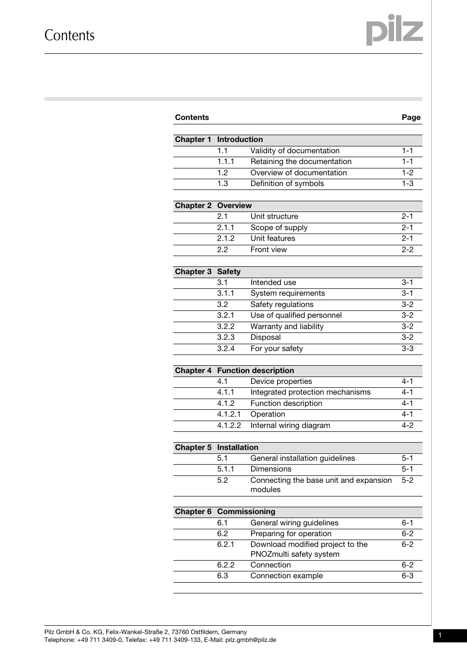 Pilz PNOZ mo2p 2n/o User Manual | Page 3 / 31