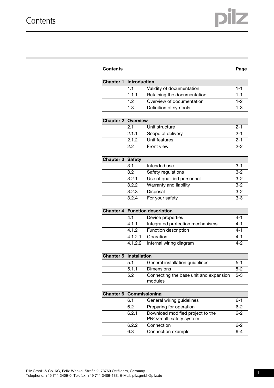 Pilz PNOZ mo5p 4 n/o burner User Manual | Page 3 / 33