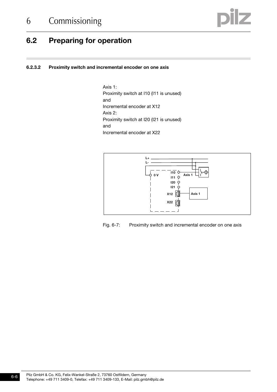 6commissioning, 2 preparing for operation | Pilz PNOZ ms1p standstill / speed monitor User Manual | Page 30 / 43