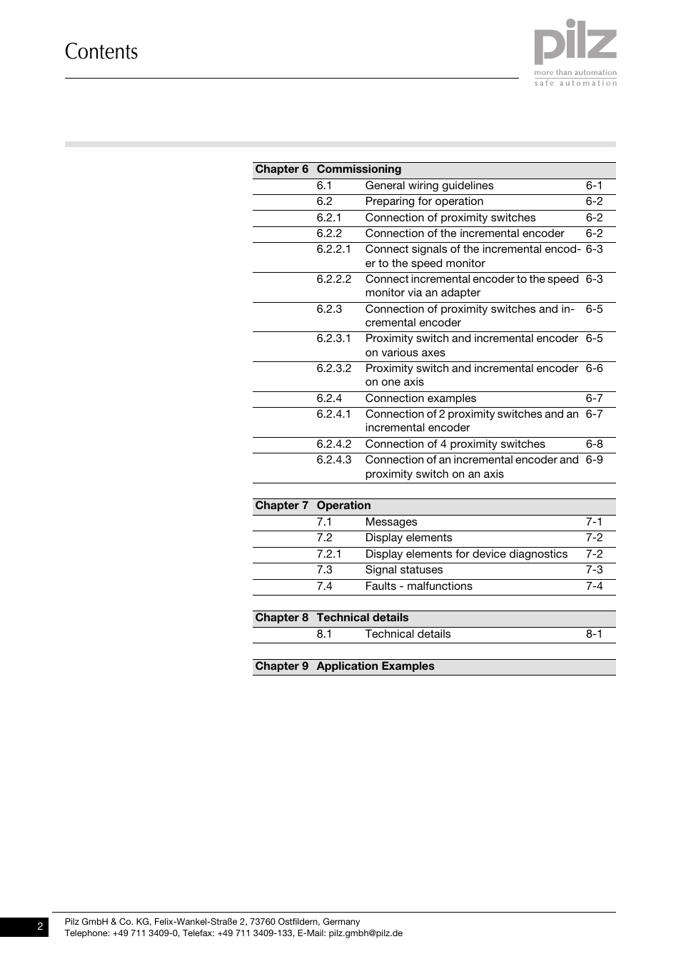 Pilz PNOZ ms1p standstill / speed monitor User Manual | Page 4 / 43