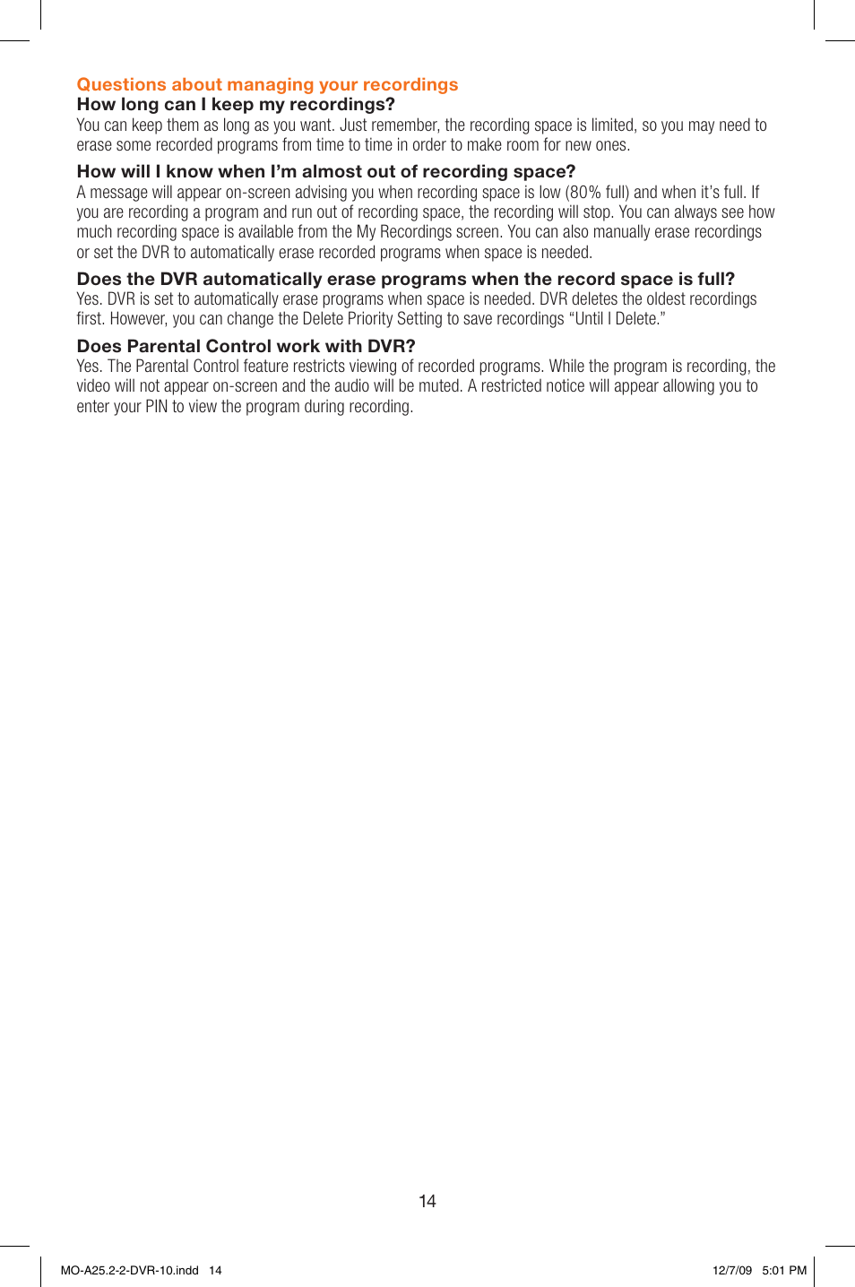 Comcast MO A25.2-2 User Manual | Page 14 / 16