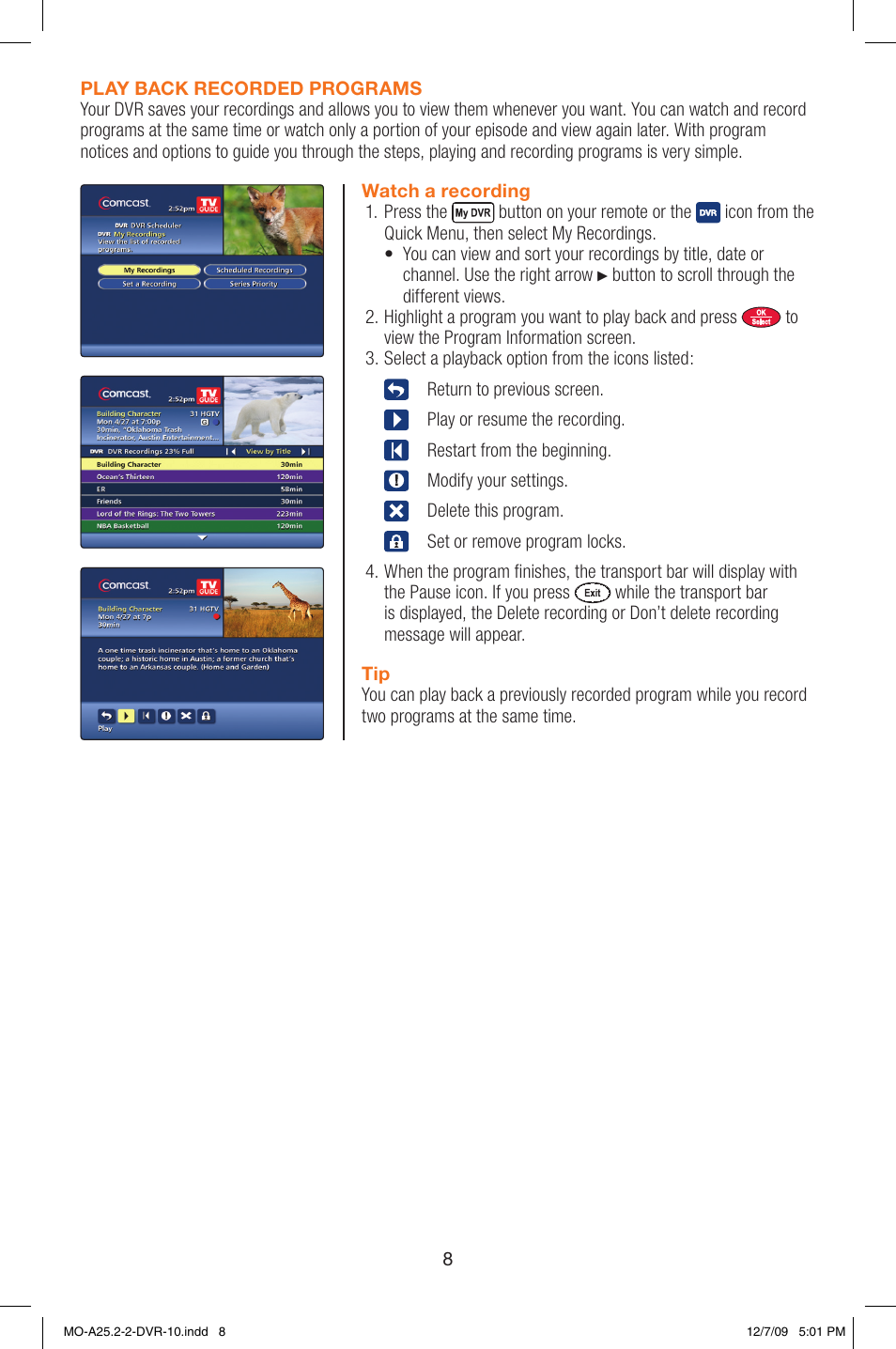 Comcast MO A25.2-2 User Manual | Page 8 / 16