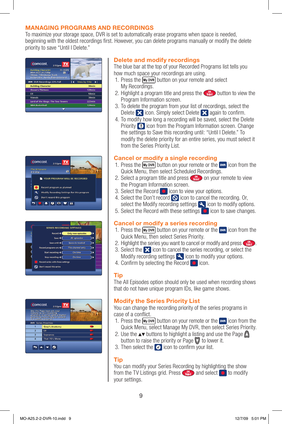 Comcast MO A25.2-2 User Manual | Page 9 / 16