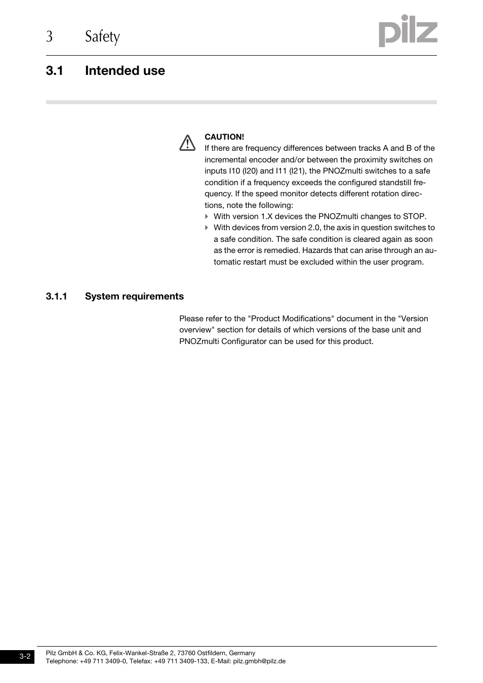 System requirements, 3safety, 1 intended use | Pilz PNOZms2p HTL User Manual | Page 12 / 43