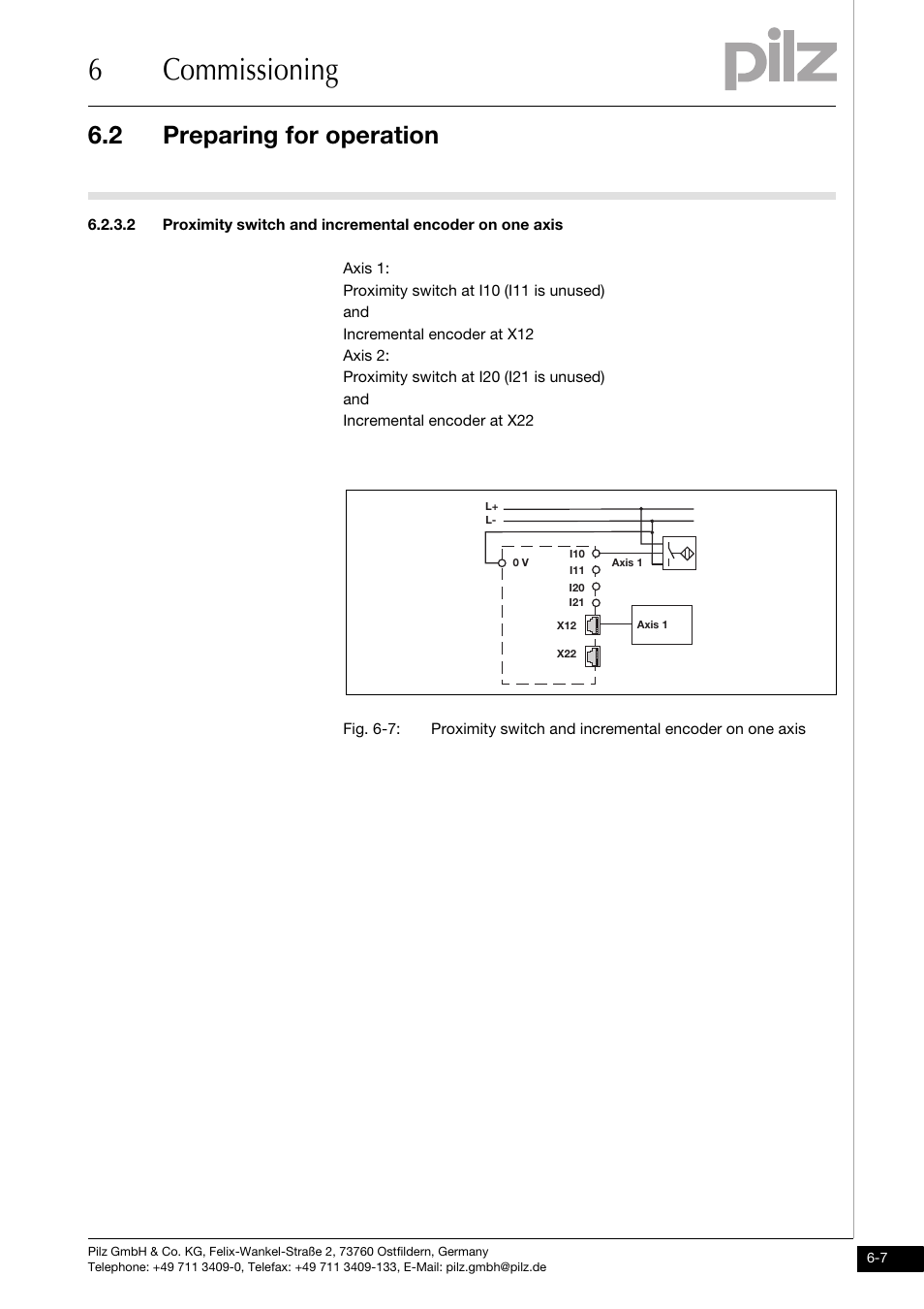 6commissioning, 2 preparing for operation | Pilz PNOZms2p HTL User Manual | Page 29 / 43