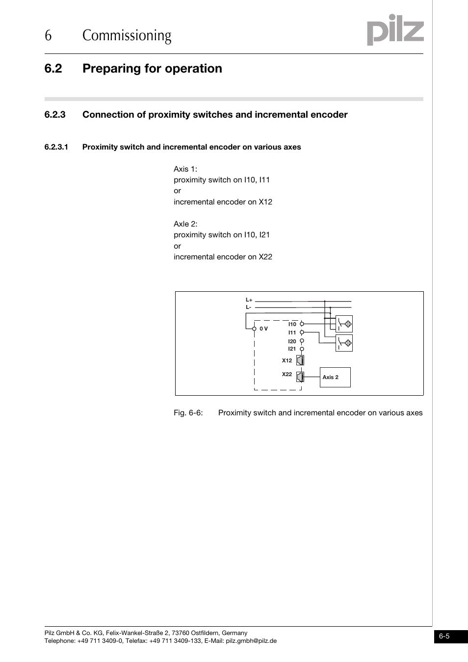 6commissioning, 2 preparing for operation | Pilz PNOZ ms2p TTL coated version User Manual | Page 29 / 45