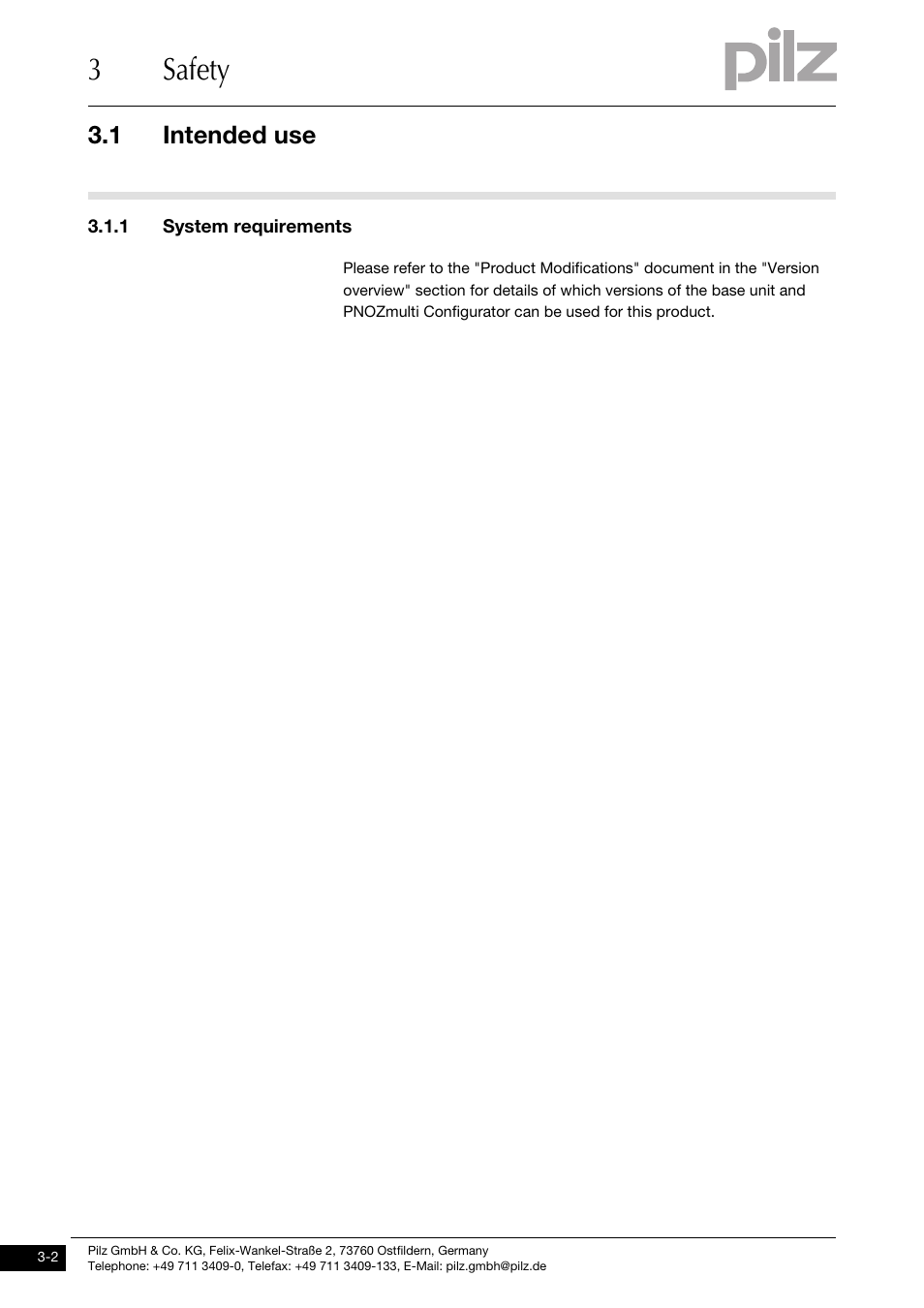 System requirements, 3safety, 1 intended use | Pilz PNOZ ms3p HTL User Manual | Page 12 / 35