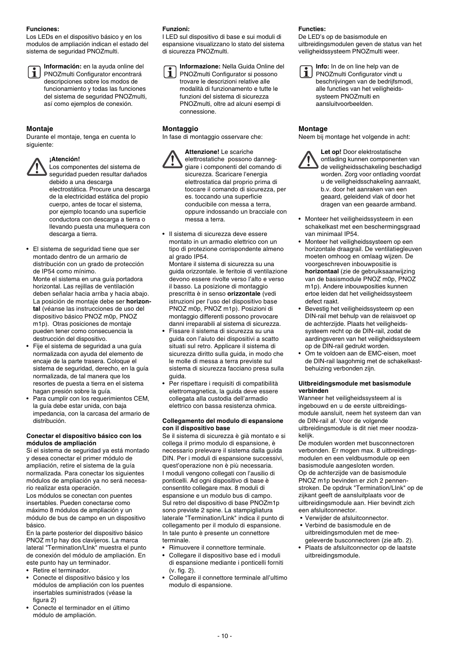 Pilz PNOZ mc1p User Manual | Page 10 / 16