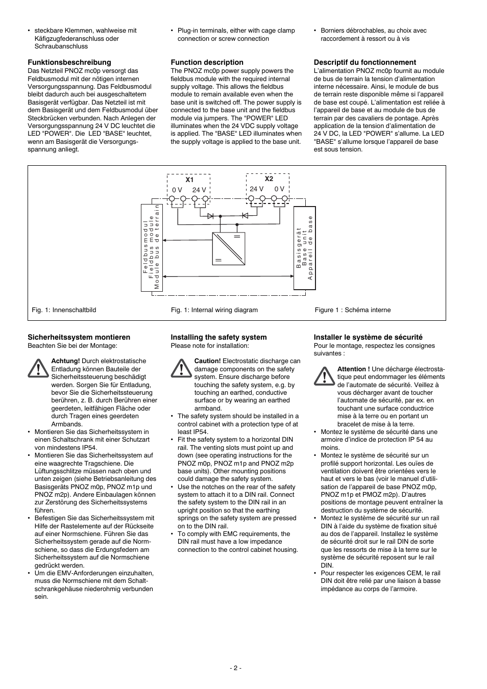 Pilz PNOZ mc0p Powersupply User Manual | Page 2 / 12