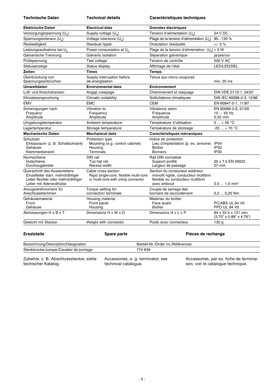 Pilz PNOZ mc0p Powersupply User Manual | Page 5 / 12