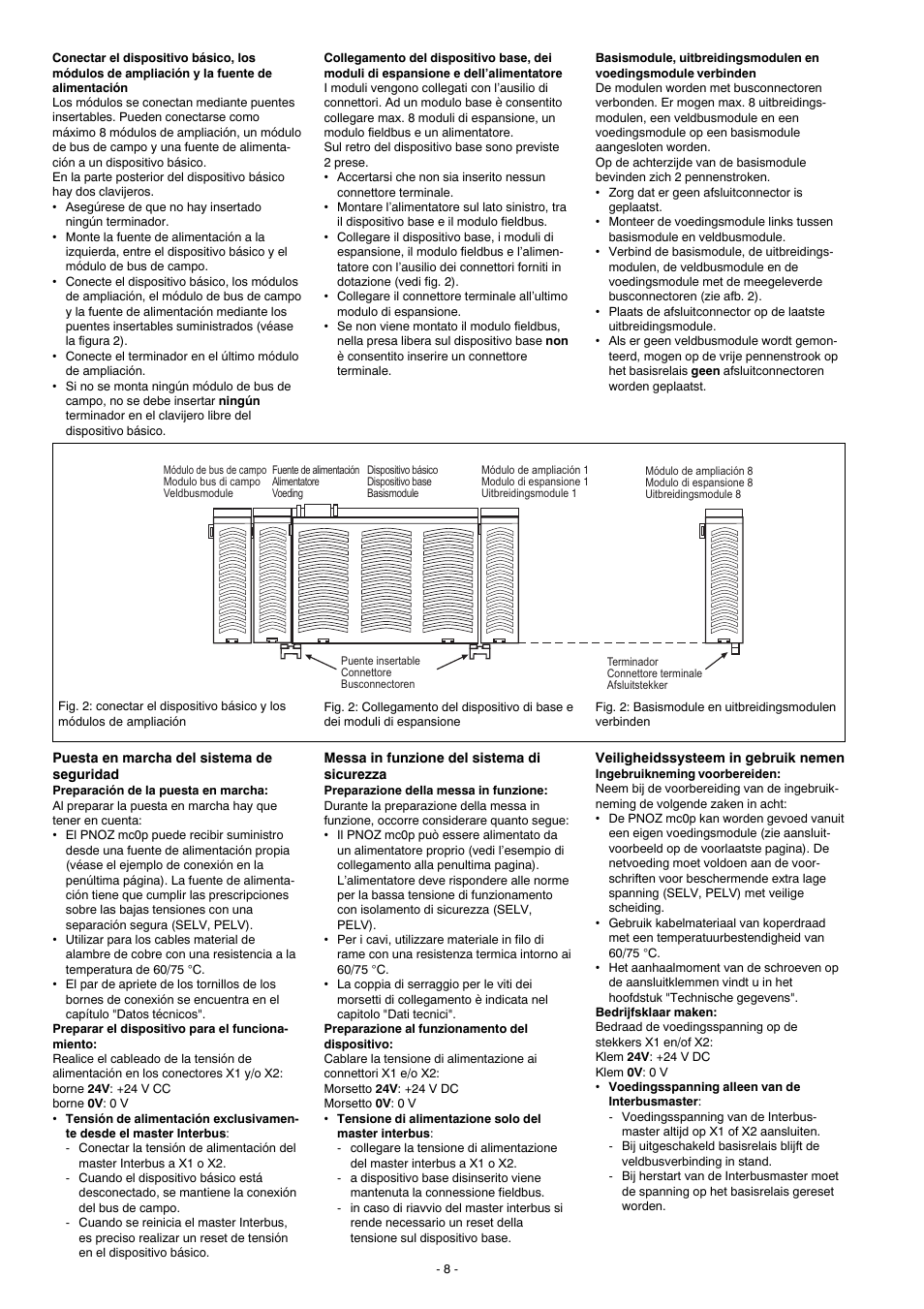 Pilz PNOZ mc0p Powersupply User Manual | Page 8 / 12