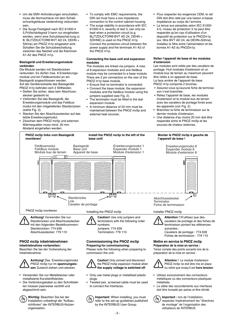 Pilz PNOZ mc5p Interbus User Manual | Page 3 / 12